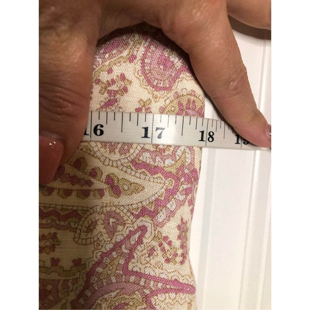 Y2K Casual Corner Paisley Linen Maxi Dress size 8  summer breathable vacation Ea - Picture 6 of 9